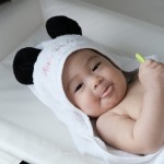 Panda Bear Hooded Towel & Bath Mitt